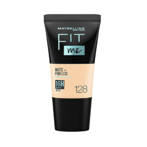 Maybelline New York Fit Me Matte+Poreless 16H Oil Control Foundation with SPF 22 - 128 Warm Nude(18ml)
